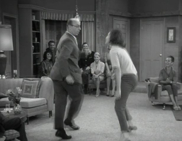 Mel and Laura show off their groovy dance moves at the party. (Screen capture by Lindsey for TMP)