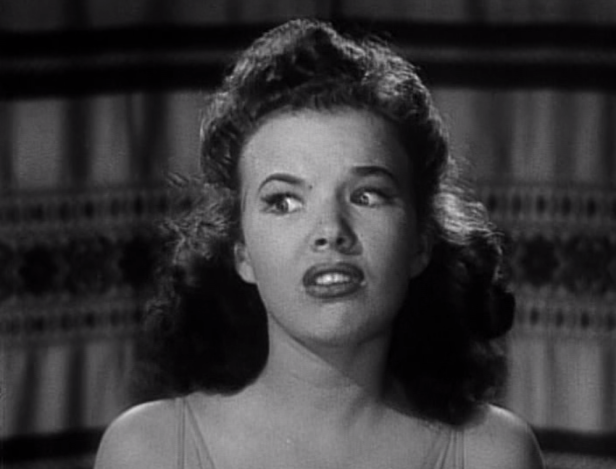 Based on this expression it seems Gale Storm feels the same way about Tad and the gang as I do. (Screen capture by Lindsey for TMP)