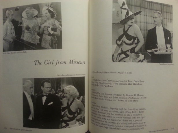Though the authors of this book don't offer much commentary of their own on Jean's career, it's full of great photos and tidbits about her films. (Photo by Lindsey for TMP)